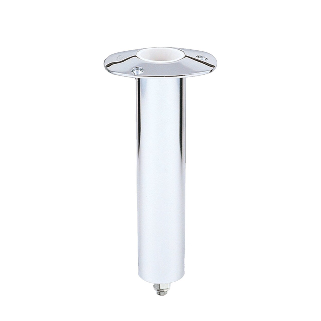 Lee's Tackle LeeS 0Deg Stainless Steel Swivel Base Flush Mount Rod Holder - Medium - 2" Od X 6.5" Tube Small Bent Butts